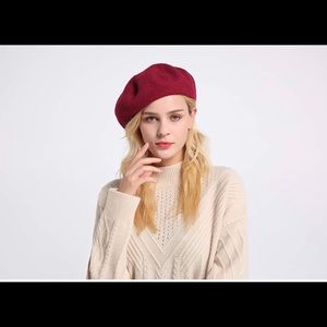 Wine Red French Beret